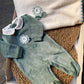 Coordinato nascita VERDE Fiore LALALÙ