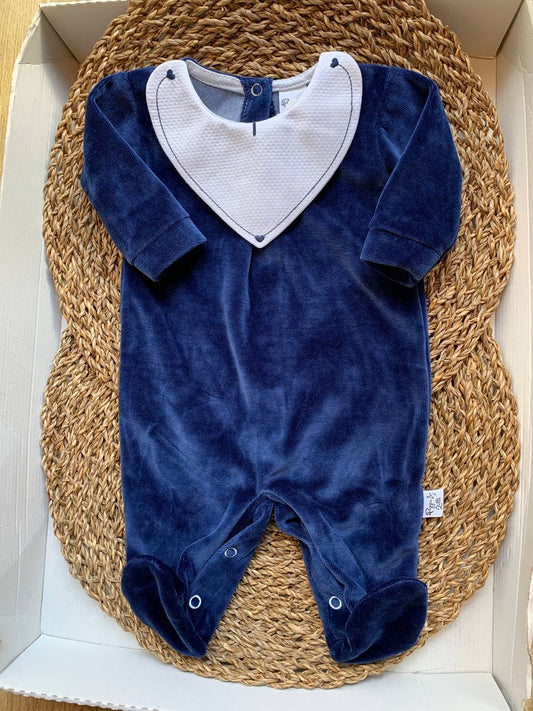 Tutina ciniglia CUORE BLU PAPPA&LATTE