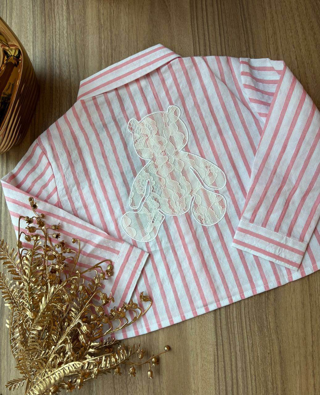 CAMICIA A RIGHE ROSA SARABANDA
