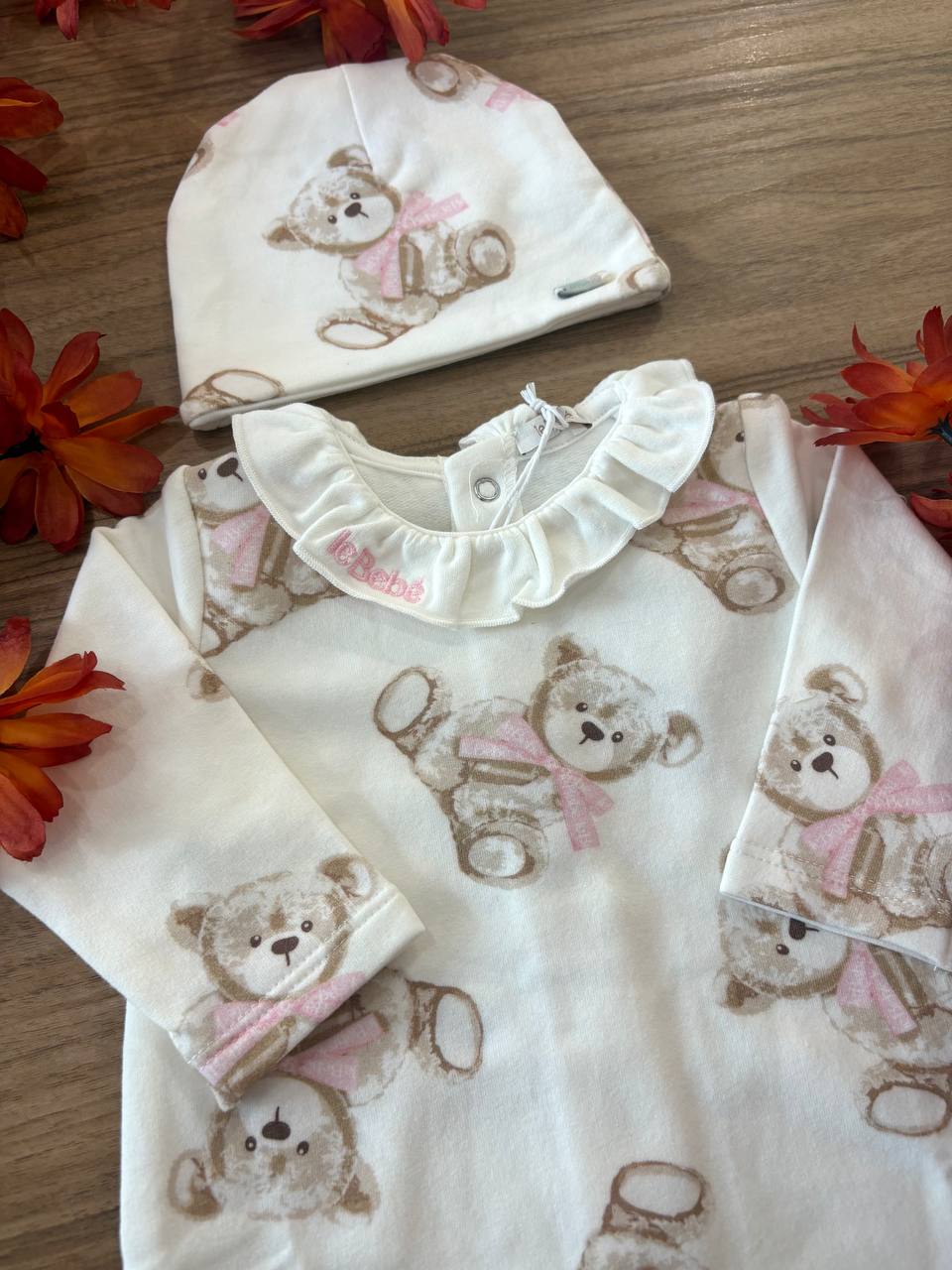 TUTINA e CAPPELLINO ORSETTI ROSA LE BEBÉ