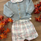 Coordinato GRIGIO A QUADRI BABY FASHION
