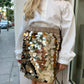 Gonna PAILLETTES ORO BOBOLI