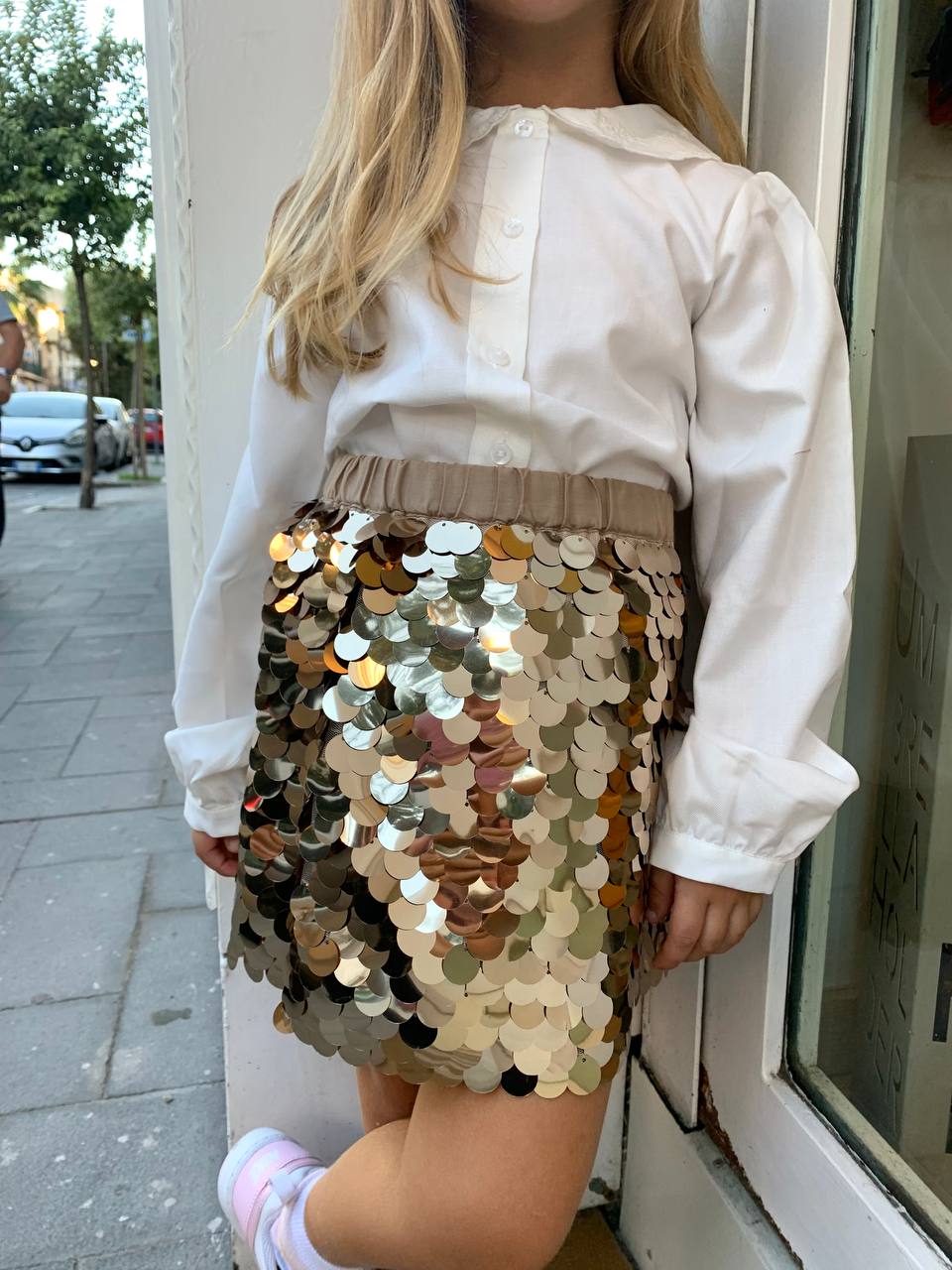 Gonna PAILLETTES ORO BOBOLI