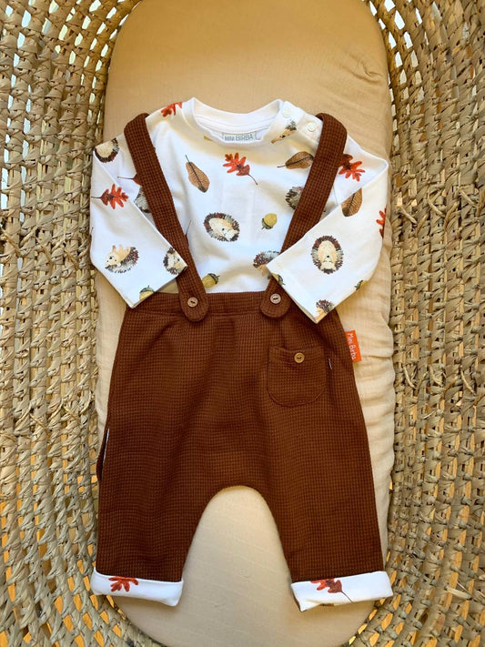 Salopette con maglietta Mini birba