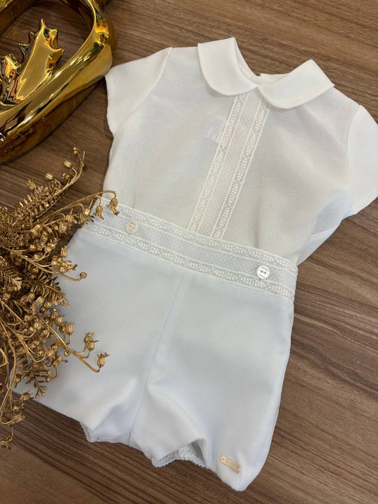 Abito Battesimale bianco e celeste NISERET