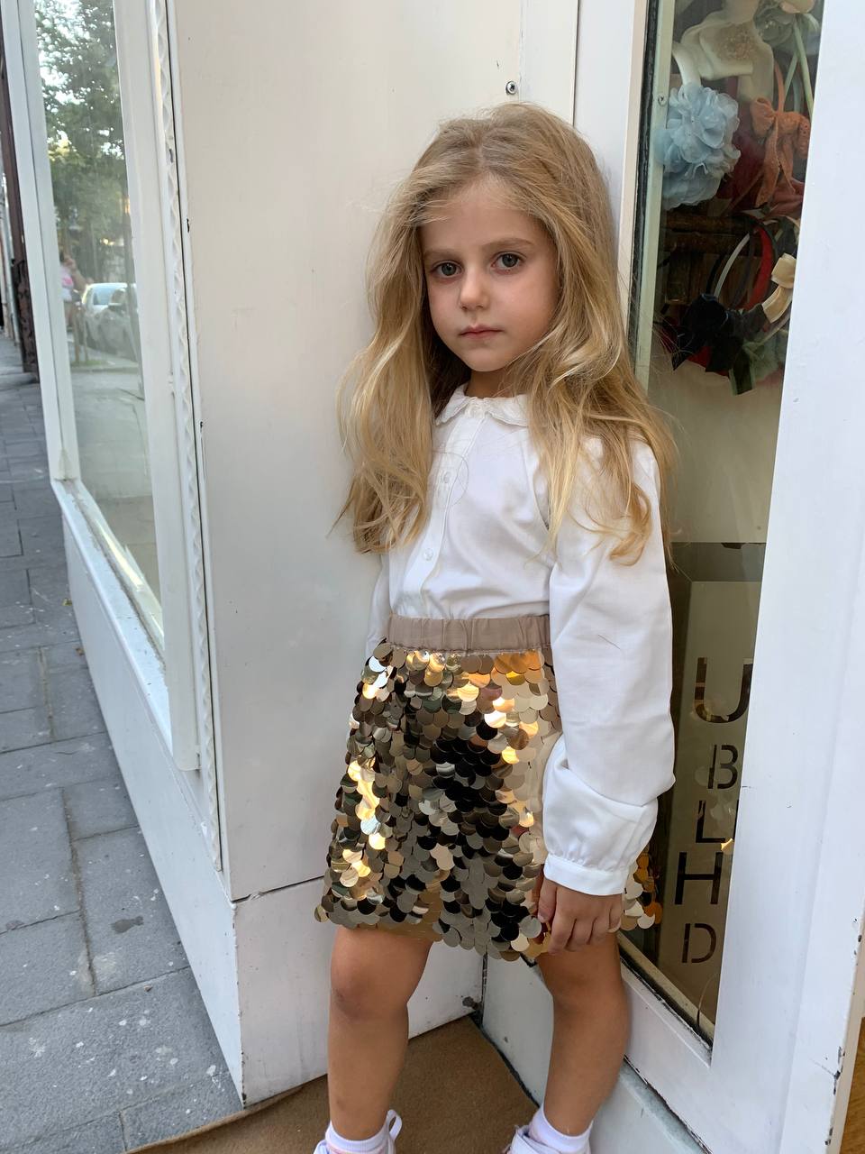 Gonna PAILLETTES ORO BOBOLI