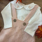 Completo Salopette e Body Rosa Cipria WEDOBLE