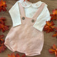 Completo Salopette e Body Rosa Cipria WEDOBLE