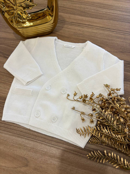 Cardigan DOPPIO PETTO PANNA MINIBANDA