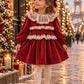 Abito Noël Rouge BORGOGNA IN VELLUTO FOFETTES