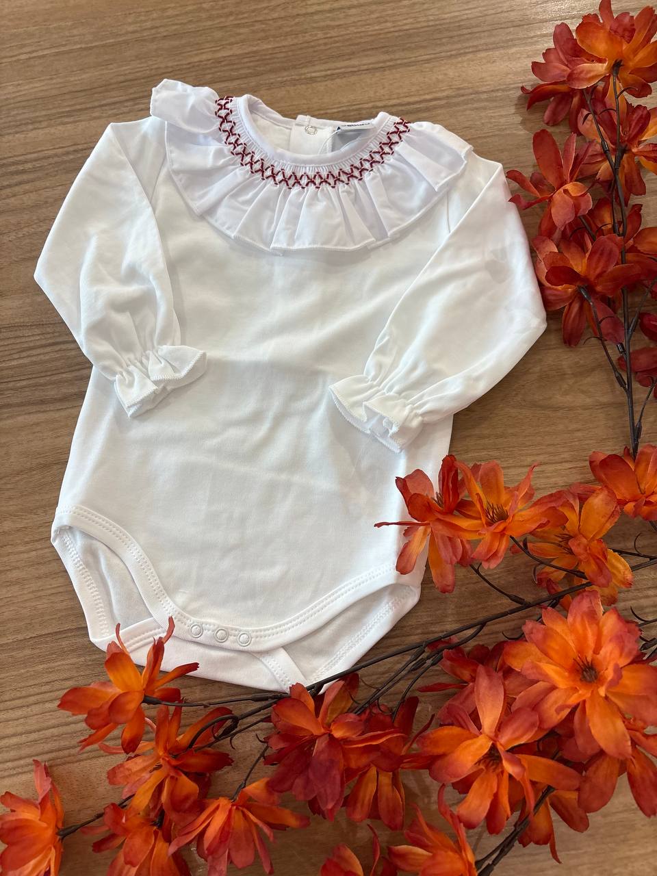 BODY CON SMOCK RICAMATO BORDEAUX BABIDU
