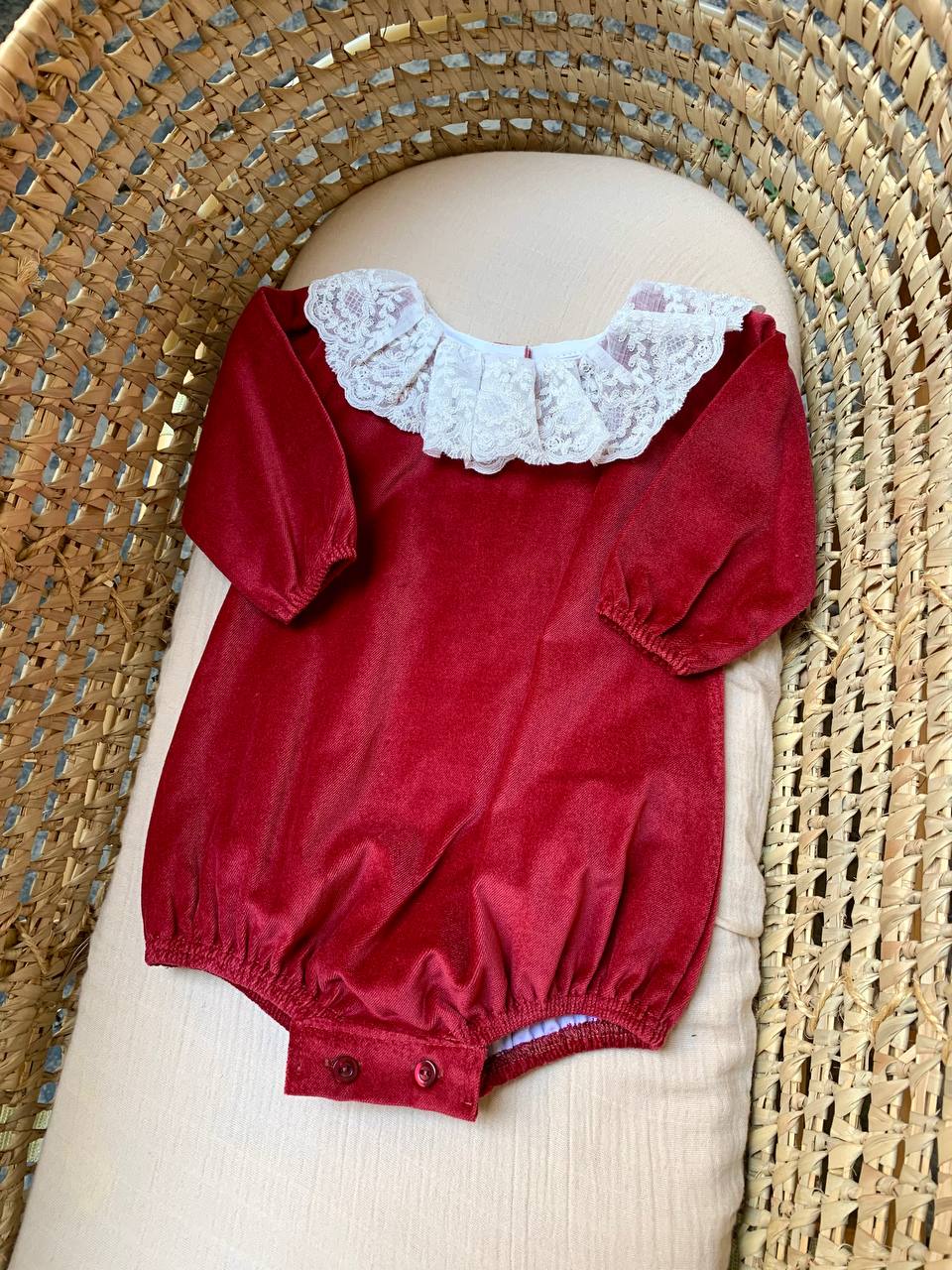 PAGLIACCETTO in velluto rosso Juliana
