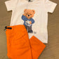 Completo t-shirt orsetto marinaio e pantalone
