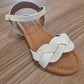 SANDALI TRECCIA BIANCO BON BON