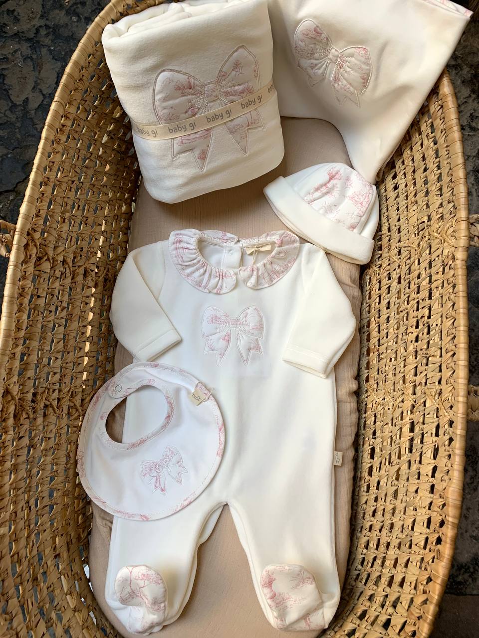 Tutina ciniglia BIANCA FIOCCO BABY GI