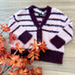 Cardigan BORDEAUX E ROSA CIPRIA SARABANDA