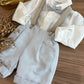 PAGLIACCETTO CON BRETELLE PANNA&POLVERE TETO E TATTA