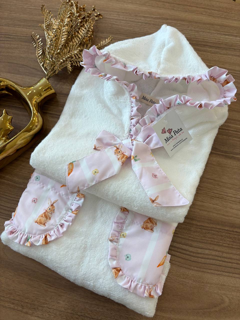 Poncho MARE LILLA CONIGLI MEIA PATA
