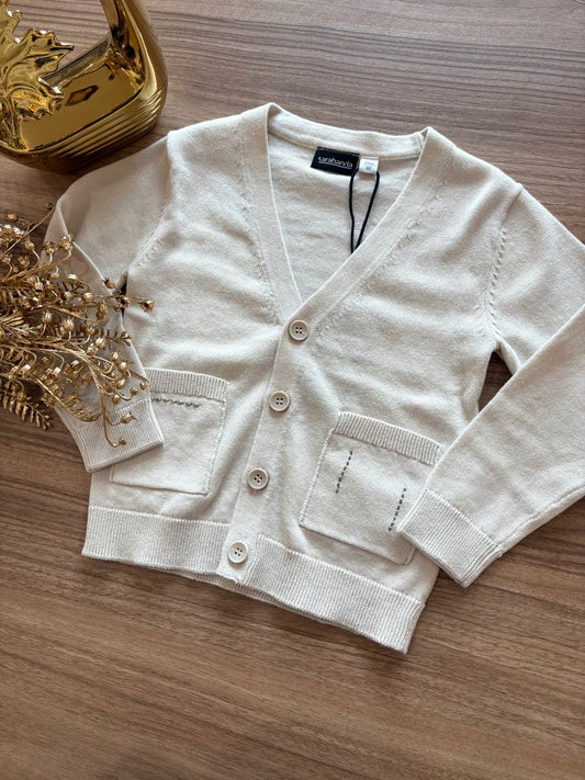 Cardigan in FILO BEIGE SARABANDA