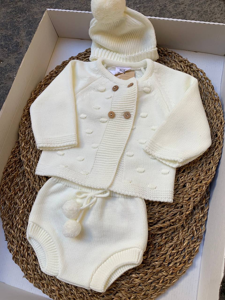 PAGLIACCETTO PANNA POIS BABY FASHION