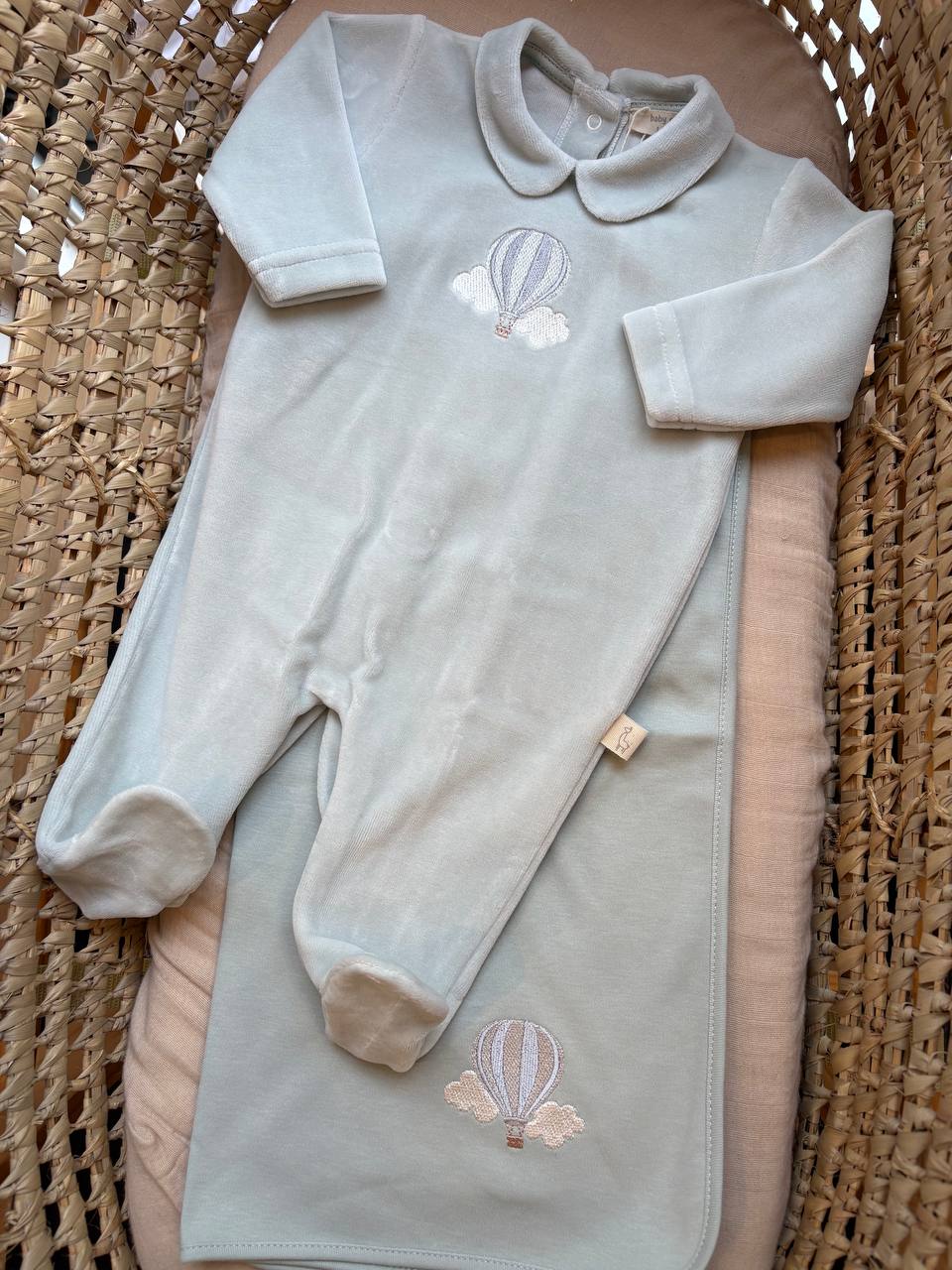 Coordinato MONGOLFIERA VERDE SALVIA BABY GI