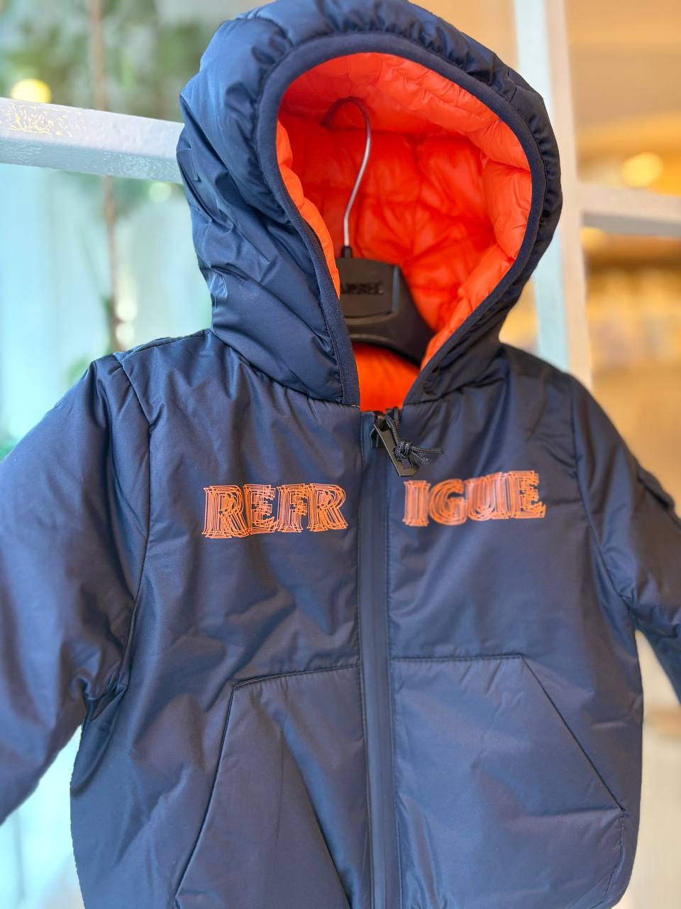 Giubbino BLU E ARANCIONE FLUO REFRIGUE