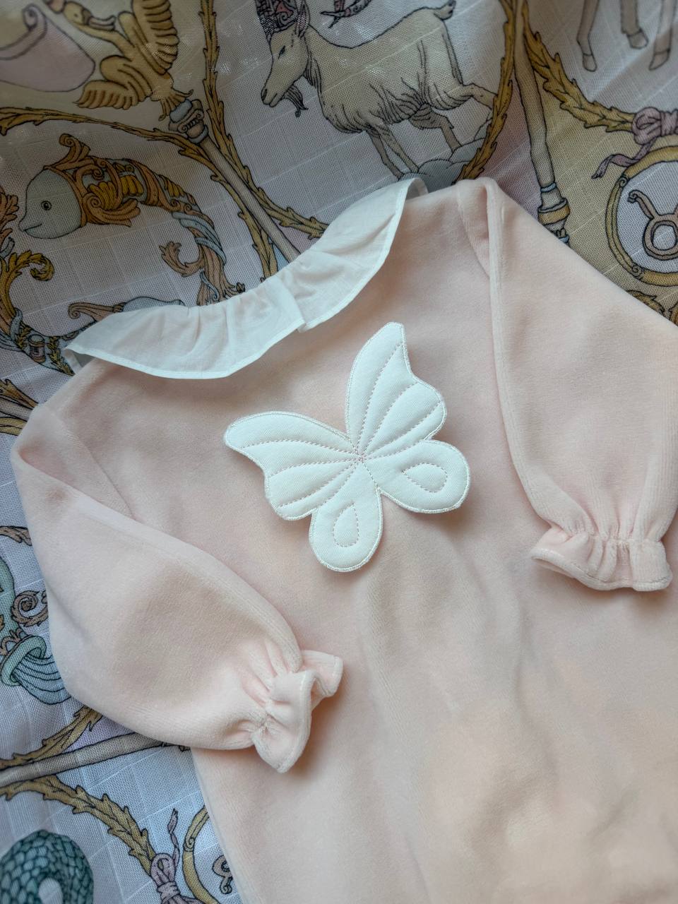 Tutina CINIGLIA Butterfly Pesca  Baby gi