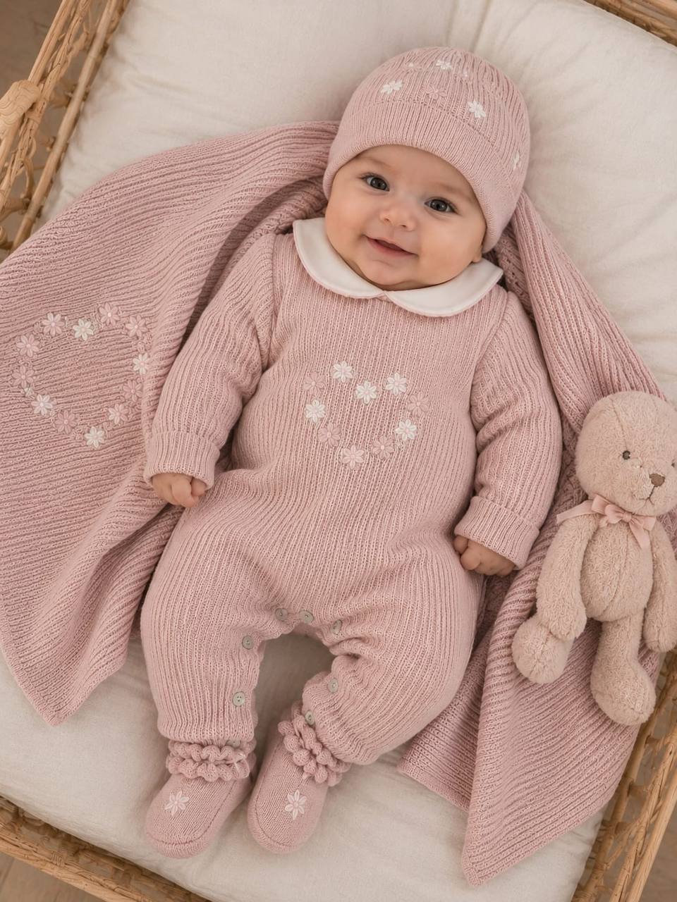 Coordinato "CUORE FIORI"BABY LORD