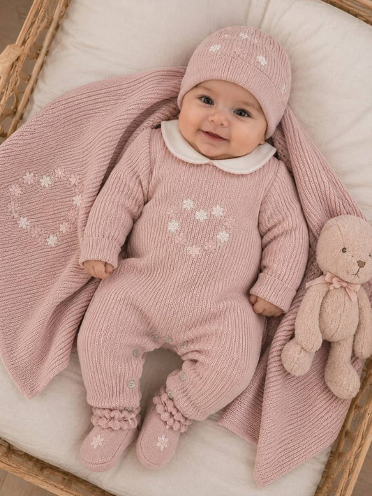 Coordinato "CUORE FIORI"BABY LORD