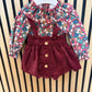 Salopette BORDEAUX FLOREALE VALENTINA BEBÈS