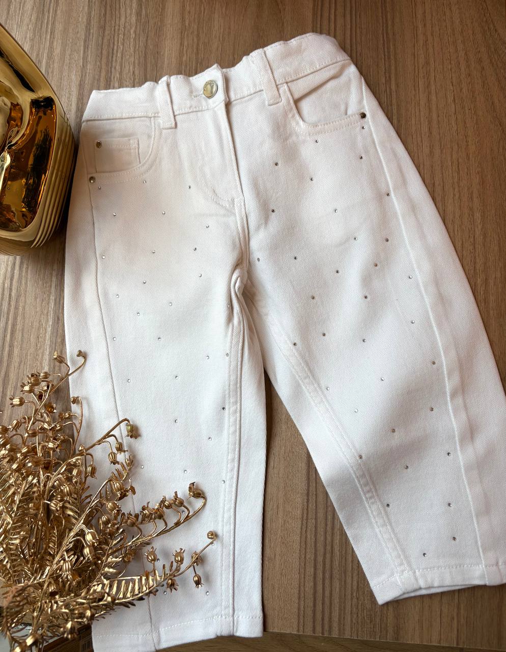 Jeans BIANCO BRILLANTINI SARABANDA