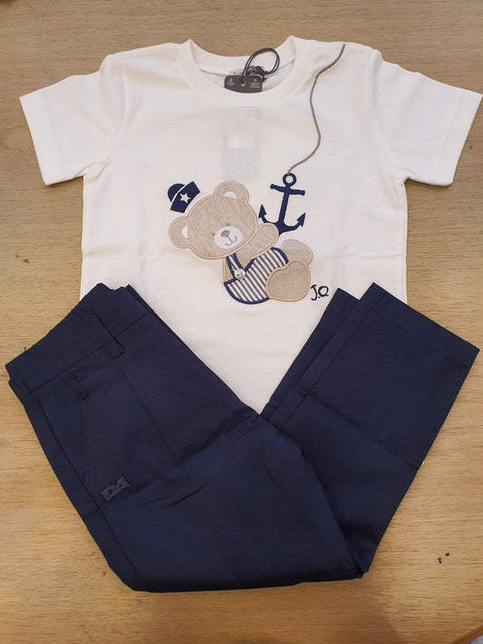 Completo t-shirt orsetto e pantalone