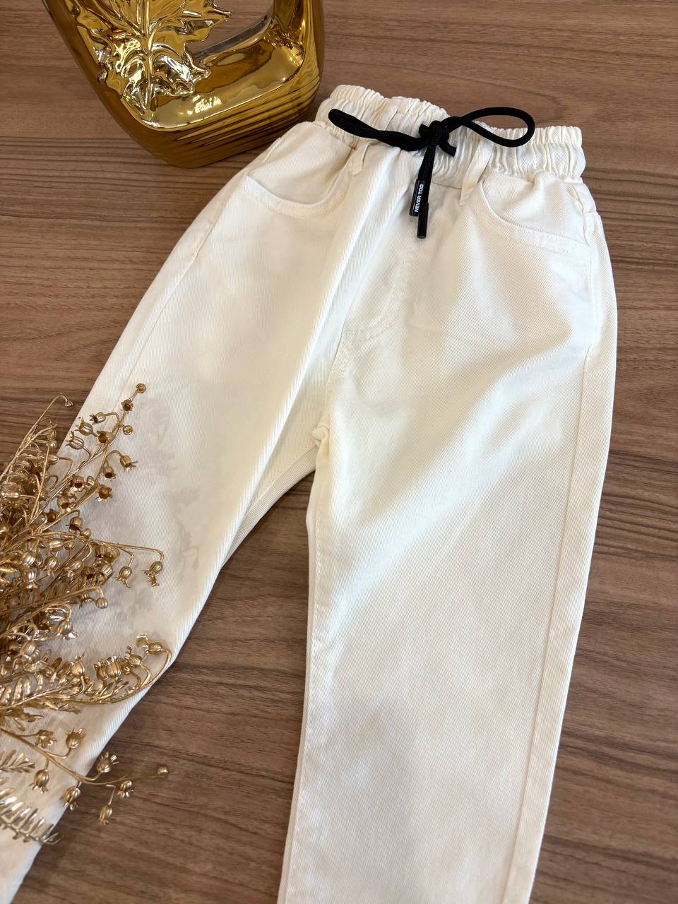 Pantalone CREMA NEVER TOO