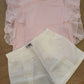 Completo t-shirt e shorts bianco in lino