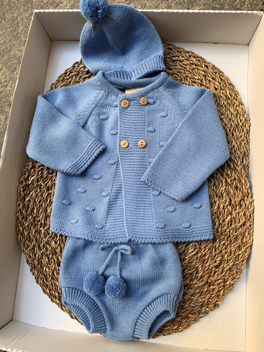 PAGLIACCETTO CELESTE POIS BABY FASHION