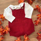 Salopette E BODY BACCHE ROSSO WEDOBLE
