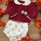 Completo BORDEAUX BABY FASHION