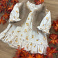 Abitino CON GILET FIORI MINIBANDA
