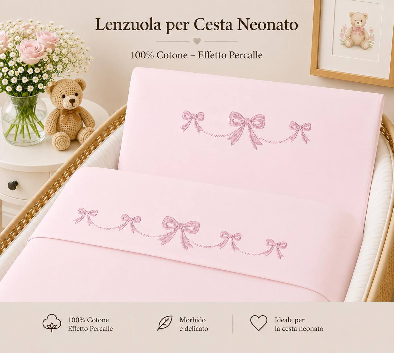 Lenzuolina CULLA ROSA PAPPA&LATTE