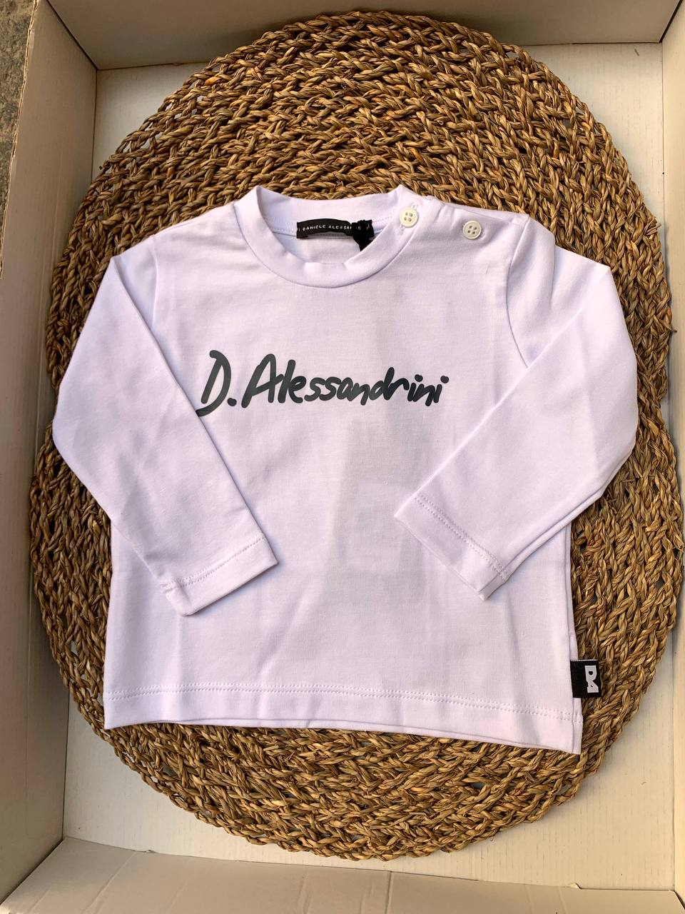 T-shirt bianca DANIELE ALESSANDRINI