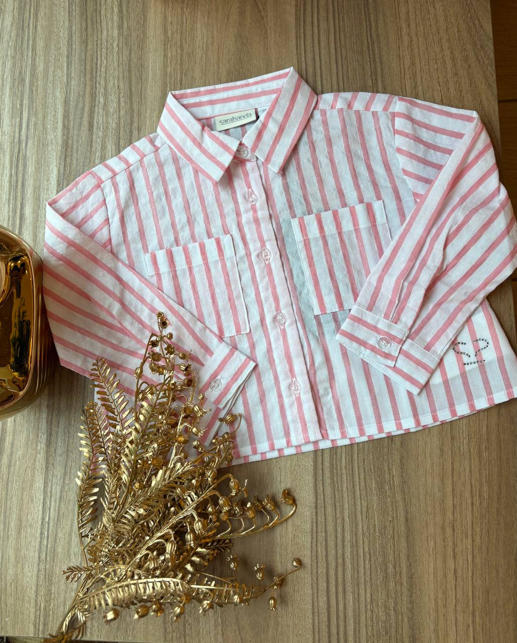CAMICIA A RIGHE ROSA SARABANDA