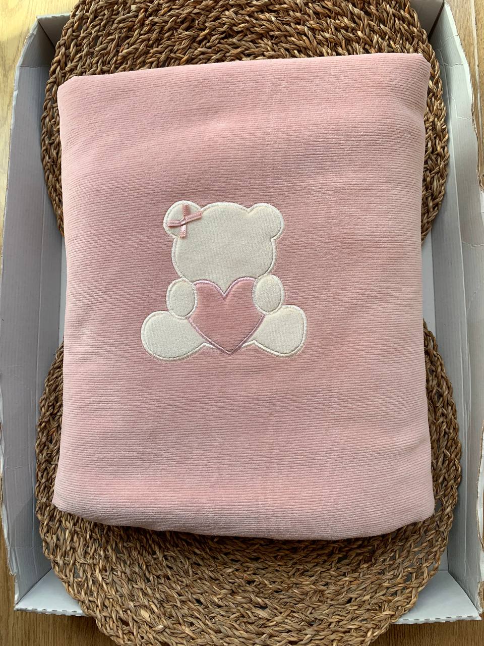 Coperta ROSA ORSO CUORE MINIBANDA