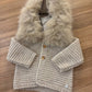 Cardigan IN ECO-PELLICCIA TORTORA PAZ RODRIGUEZ