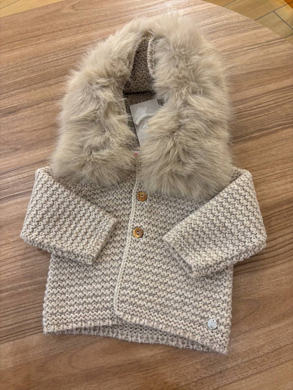 Cardigan IN ECO-PELLICCIA TORTORA PAZ RODRIGUEZ