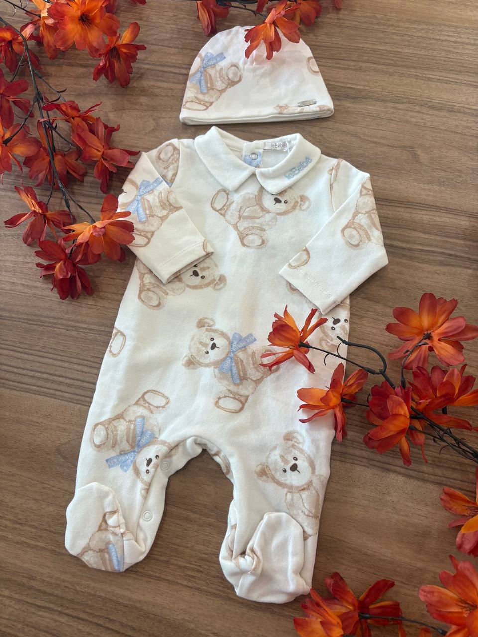 Tutina e CAPPELLINO ORSETTI CELESTE LE BEBÉ
