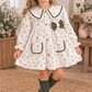 Abito FLOREALE CON FIOCCO VERDE VALENTINA BEBÈS