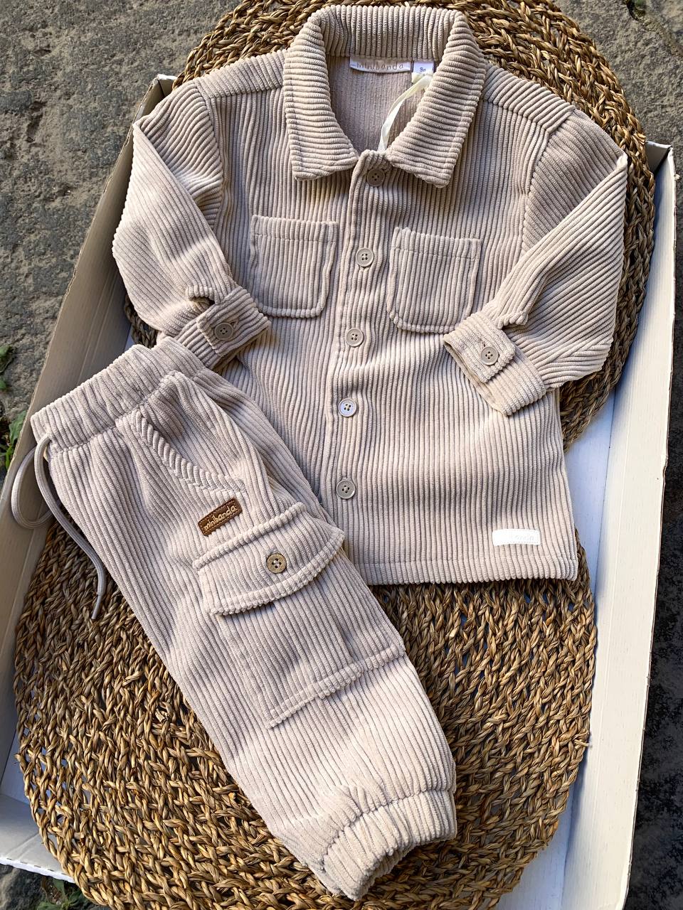 Giacchetta e CARGO A COSTINE TORTORA MINIBANDA