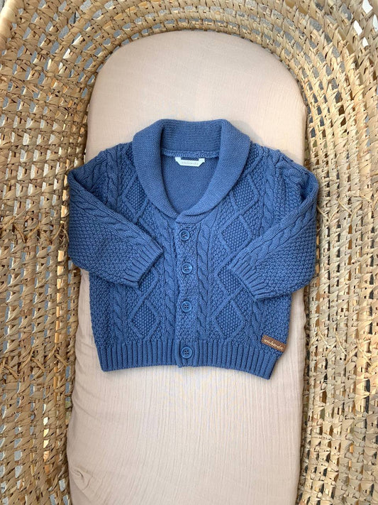 Cardigan blu avion MINIBANDA