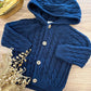 Cardigan TRECCE Blu WEDOBLE