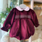 PAGLIACCETTO PUNTO SMOCK BORDEAUX